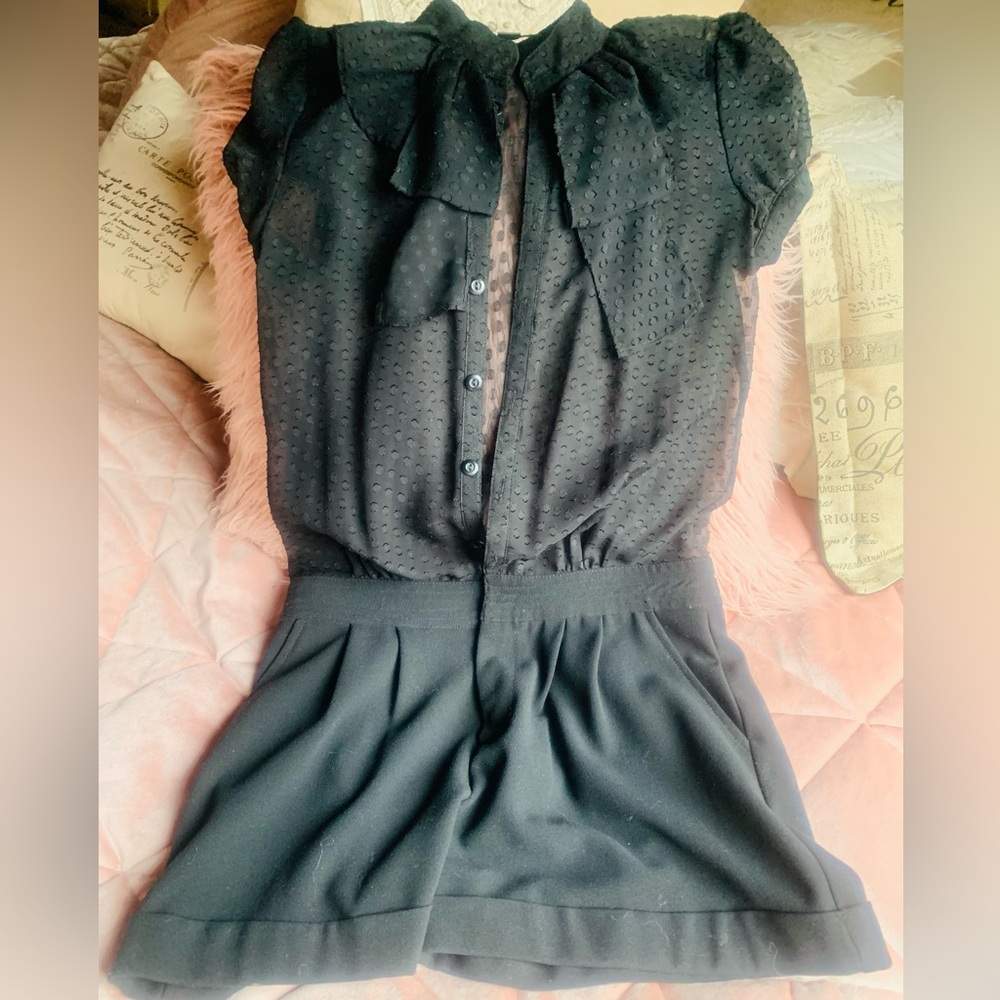 Y2k Beautiful Sheer top ROMPER